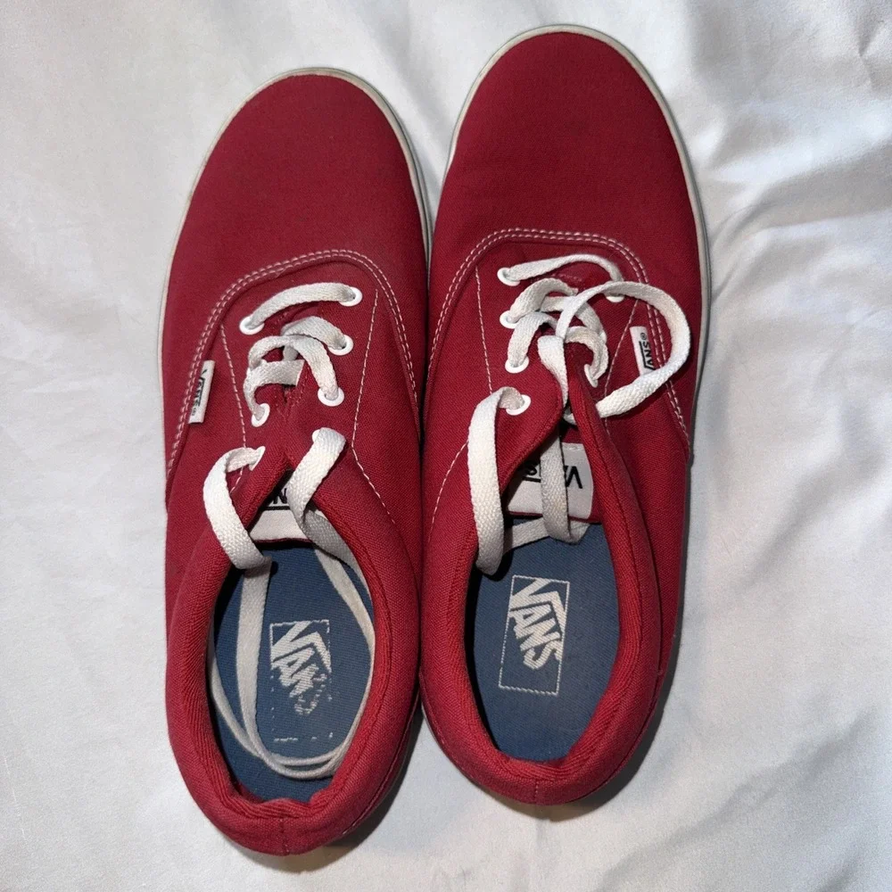 Kids Vans Red Size Youth 7 Shoes